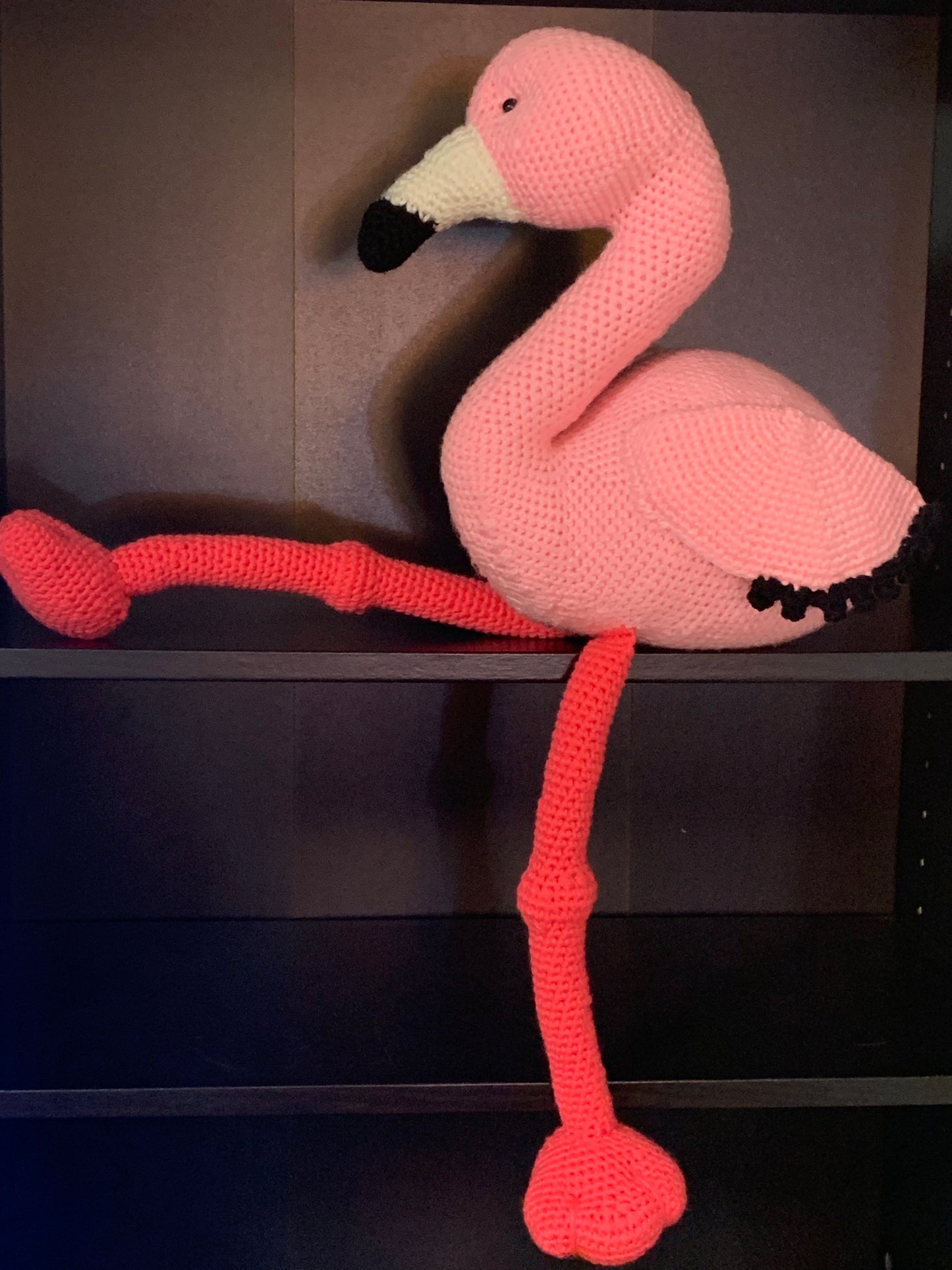 Amigurumi stuffed Flamingo, stuffed animals, pink flamingo, crochet stuffed flamingo toy