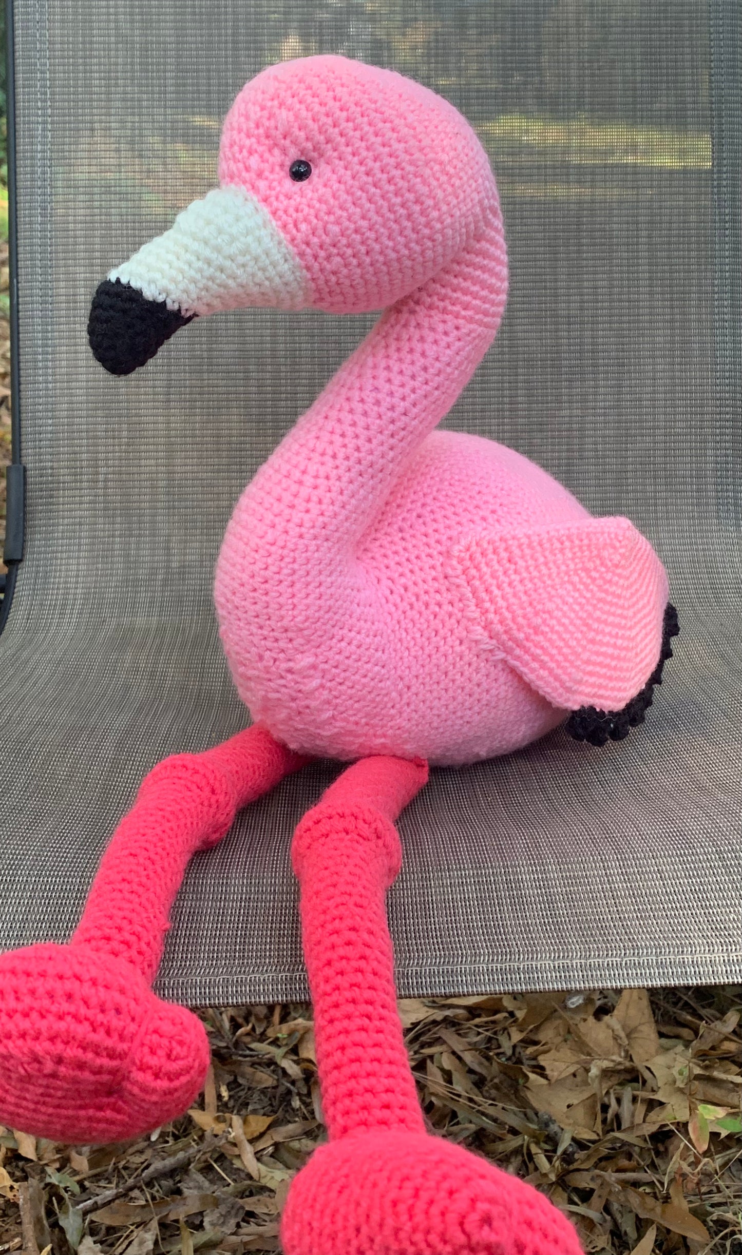 Amigurumi stuffed Flamingo, stuffed animals, pink flamingo, crochet stuffed flamingo toy