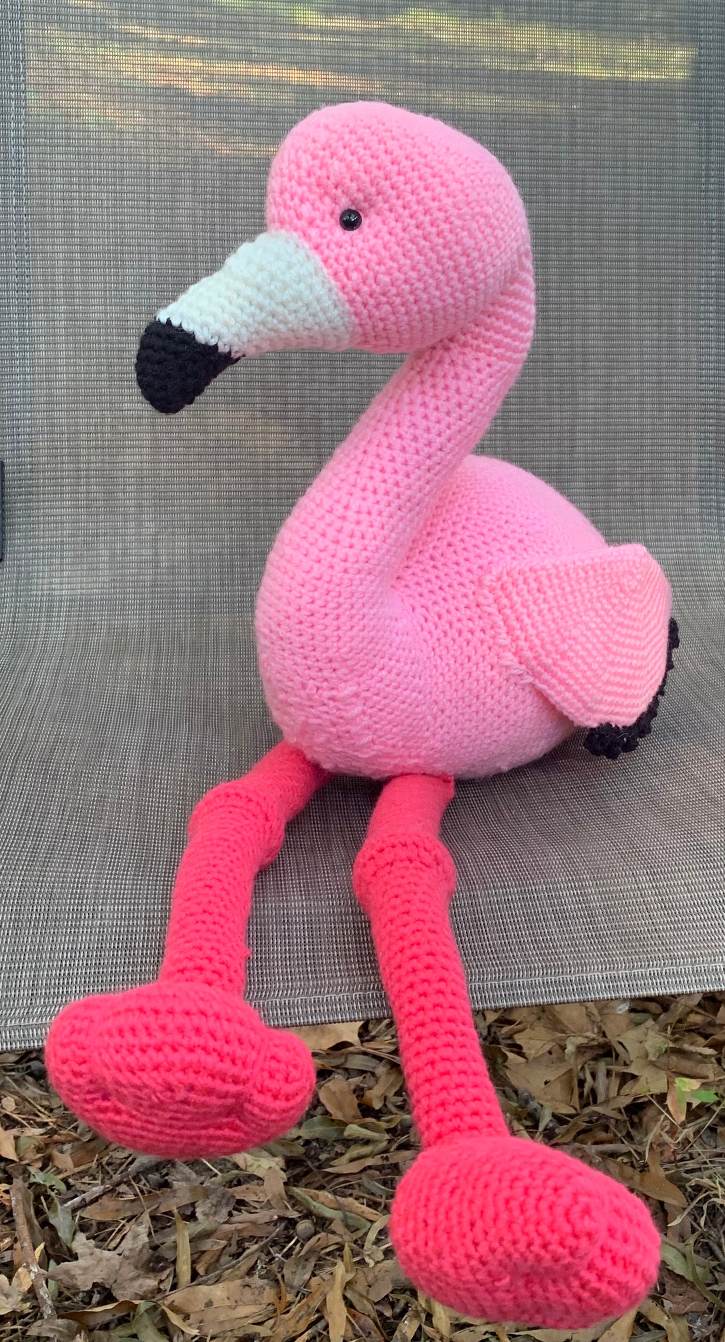 Amigurumi stuffed Flamingo, stuffed animals, pink flamingo, crochet stuffed flamingo toy