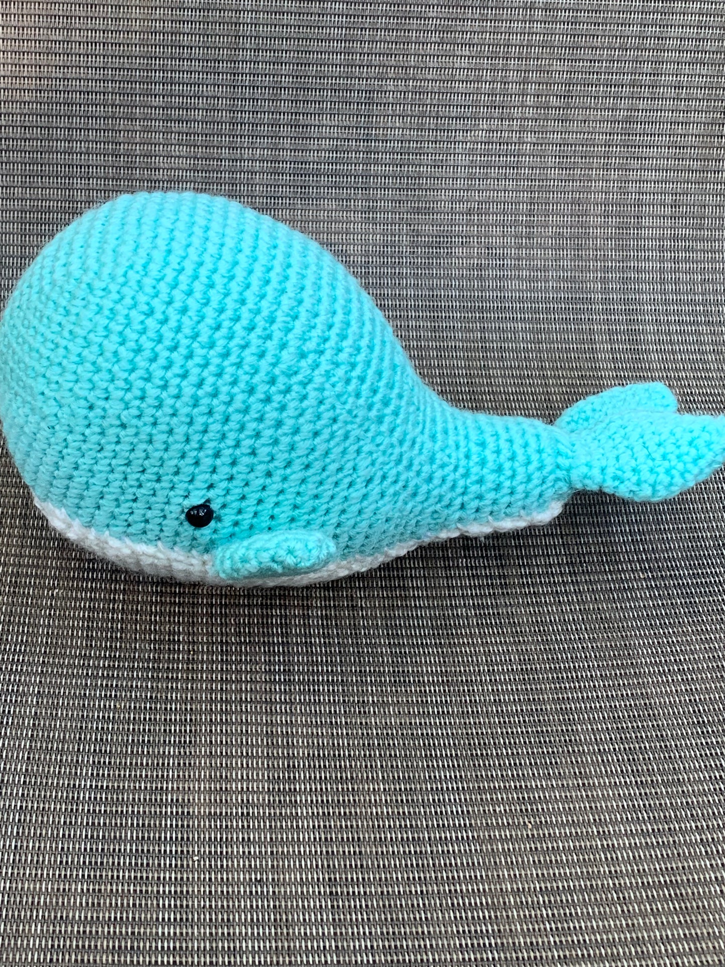 Crochet Whale, Amigurumi Mint and Off white whale, hand woven whale, sea creatures, ocean animals, ocean toys, crochet toys
