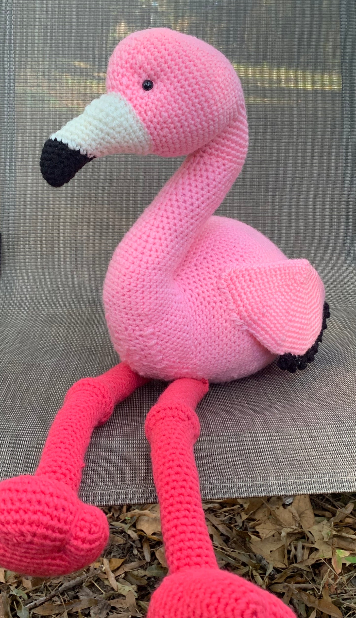 Amigurumi stuffed Flamingo, stuffed animals, pink flamingo, crochet stuffed flamingo toy